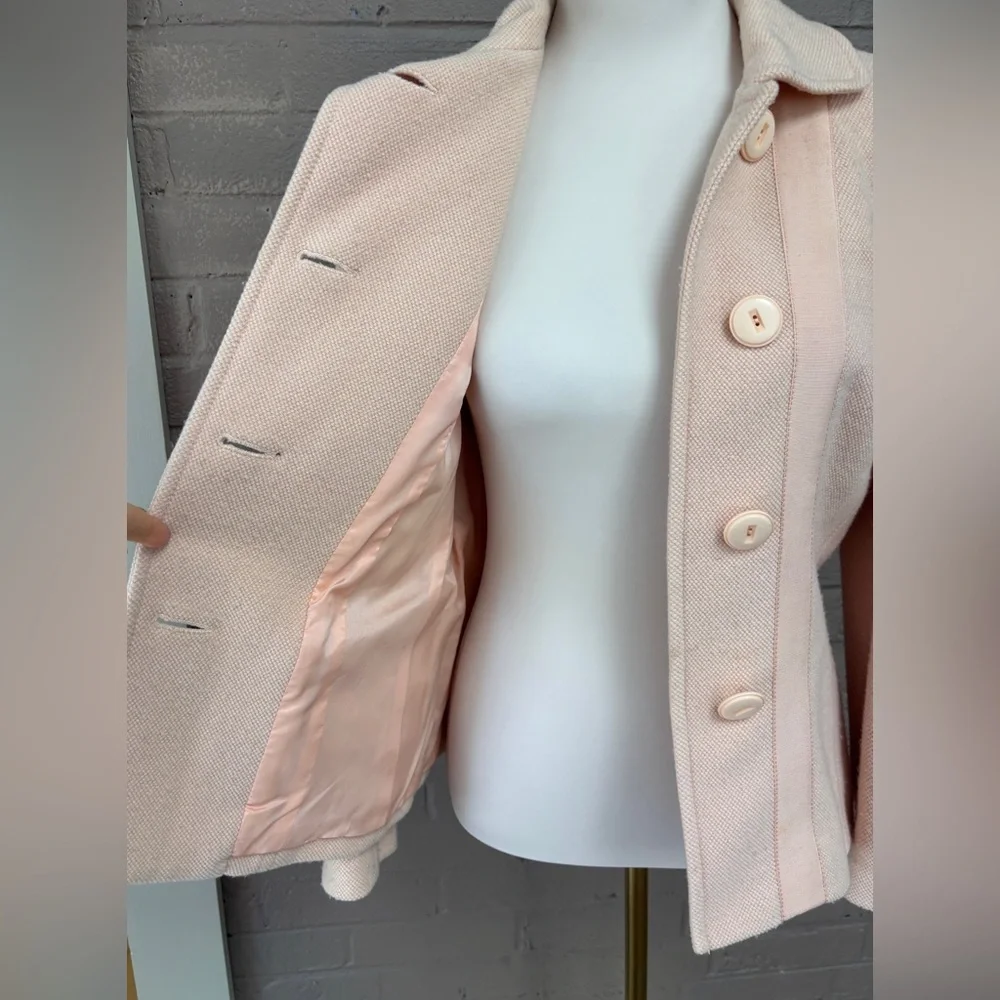 Carlisle Vintage  Peachy Pink Wool -Silk blend Jacket 6